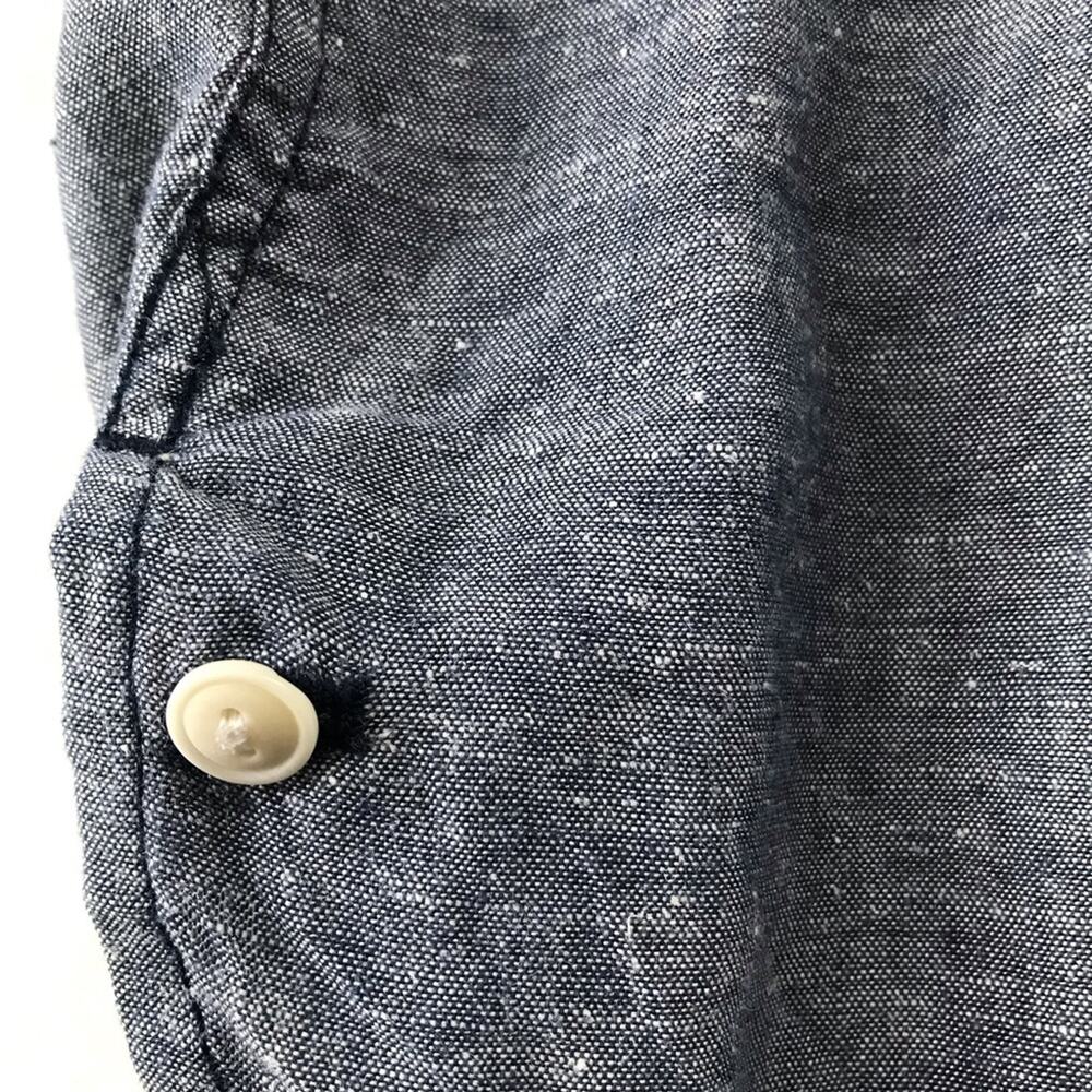 Outerknown M short sleeve button down hemp shirt sustainable lightweight - Picture 8 of 9